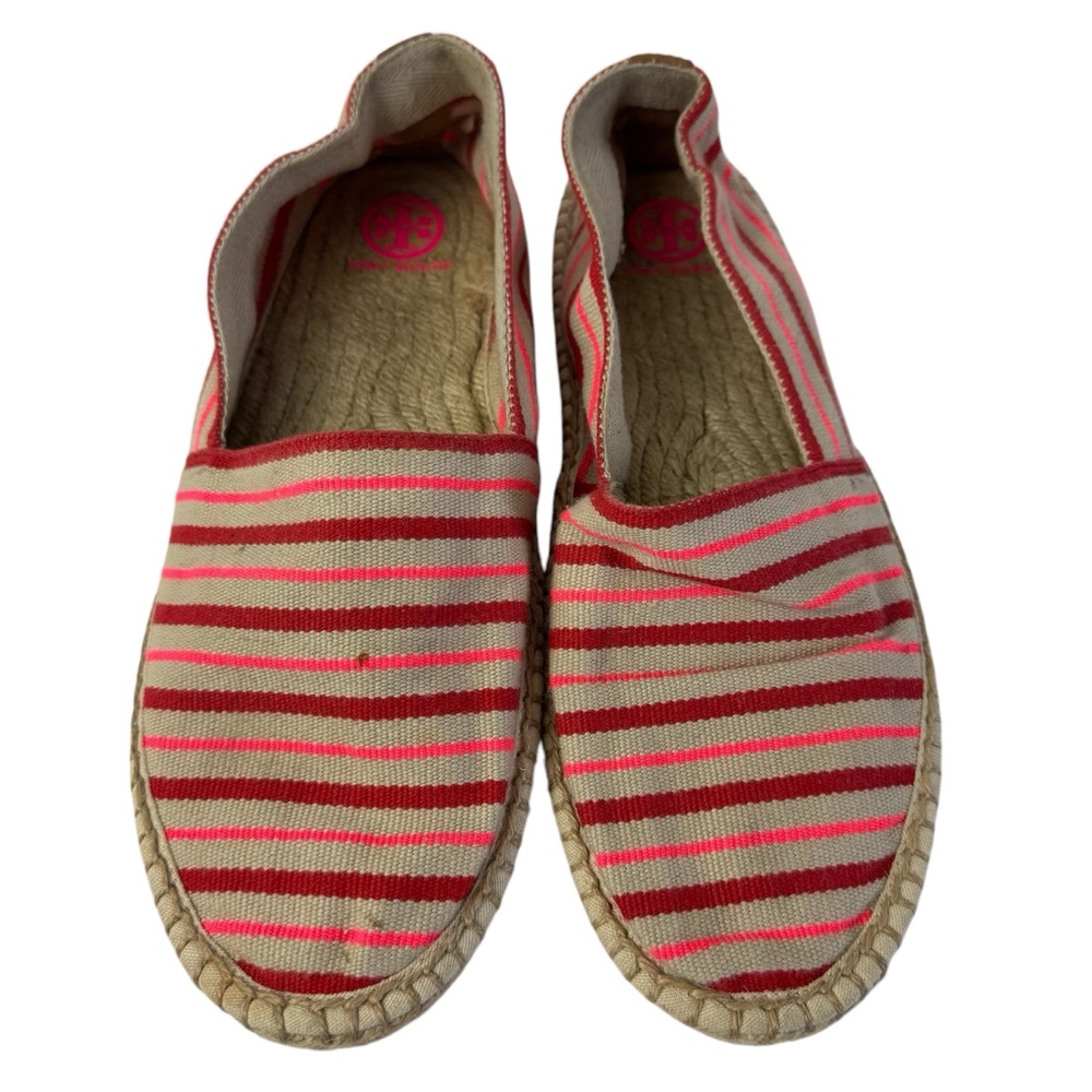 Tory Burch Striped Espadrilles Flats Women’s Size 10.5
